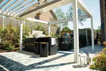 Grillo outdoor kitchen in Ardleigh Colchester with grillo gusto bbq