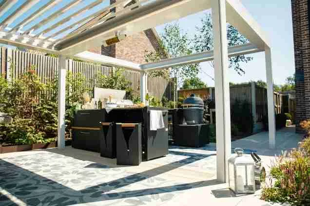 Grillo outdoor kitchen in Ardleigh Colchester with grillo gusto bbq
