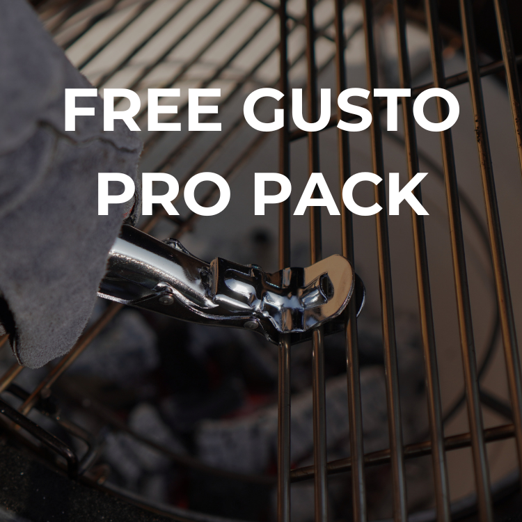 Grillo offers for beautiful outdoor kitchens. Free Gusto Pro Pack