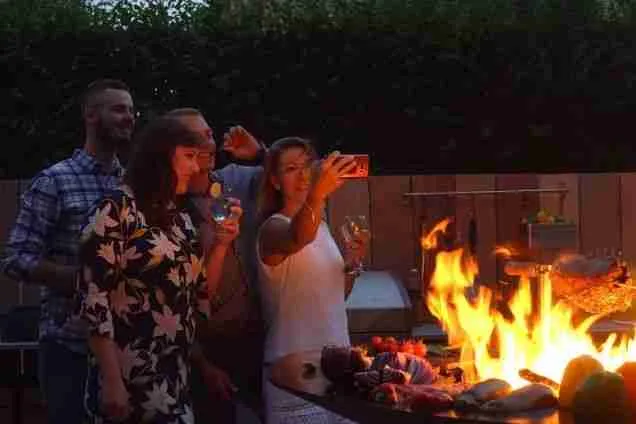 outdoor kitchen for hospitality