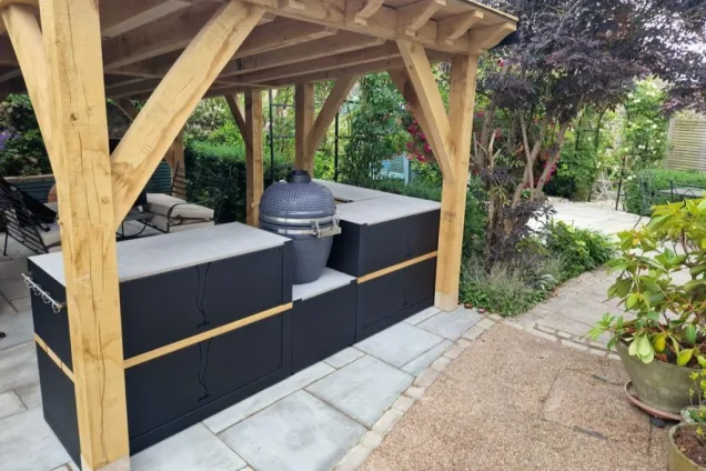 Outdoor kitchen in Chew Manga, Somerset with Gusto BBQ