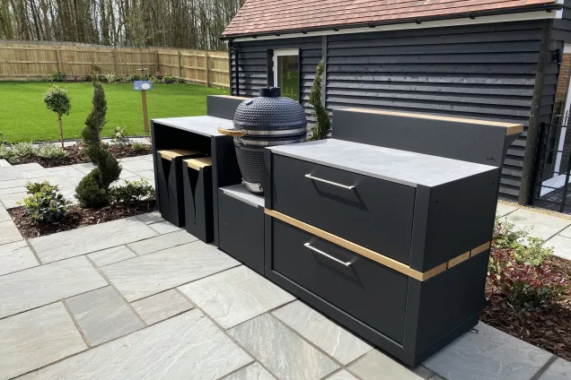Outdoor kitchen in surrey with Gusto bbq