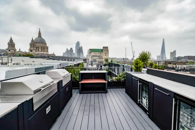 Outdoor Kitchen roof top in Central London