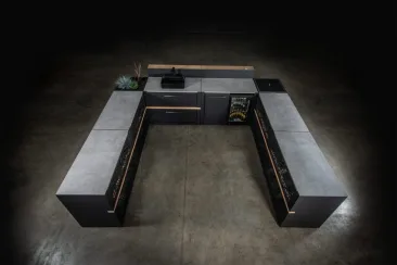 Vantage Kitchen Layouts Grillo Outdoor Kitchen | Layout U1020