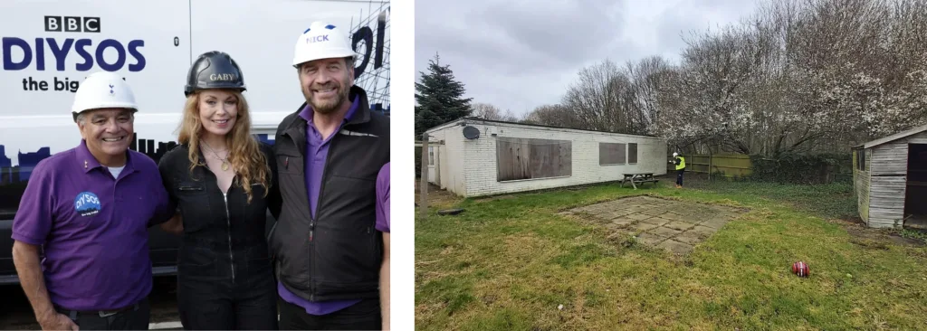 Grillo Outdoor Kitchen donated to Butterfly Effects Wellbeing, featured on DIY SOS in December 2023 Christmas Special