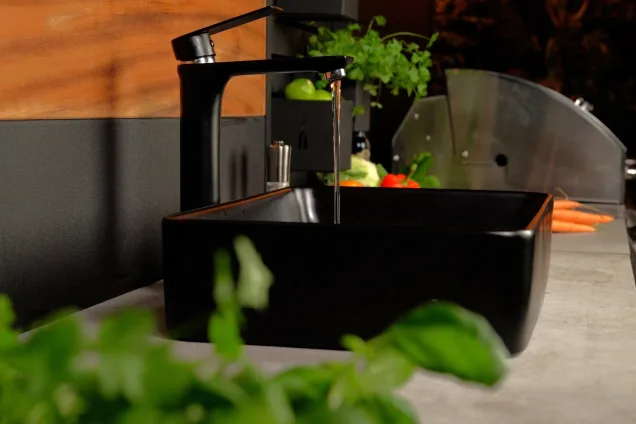 Tarn sink on grillo worktop