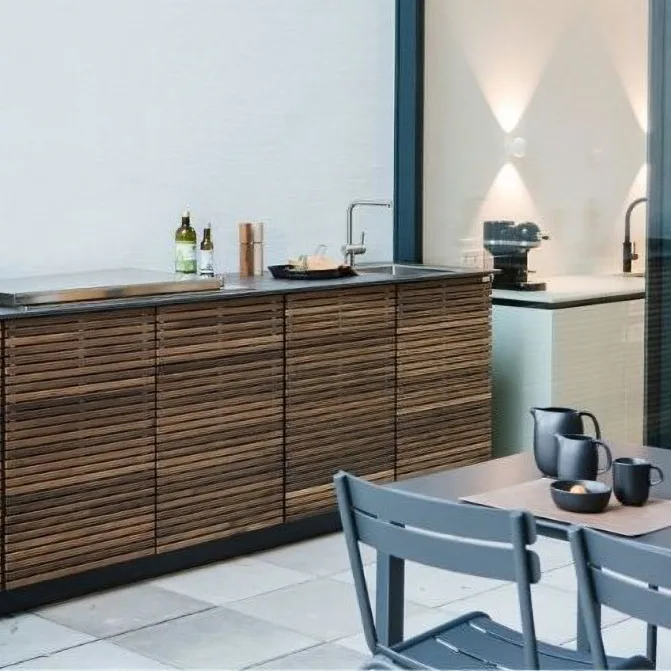 Cubic outdoor kitchen