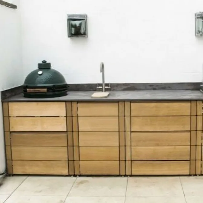 Gaze Burvill wooden outdoor kitchen