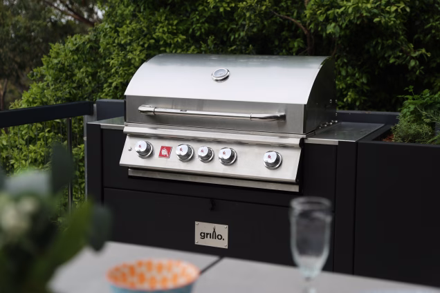 Gas bbq on deck in australia