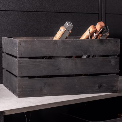 element ebony storage crates