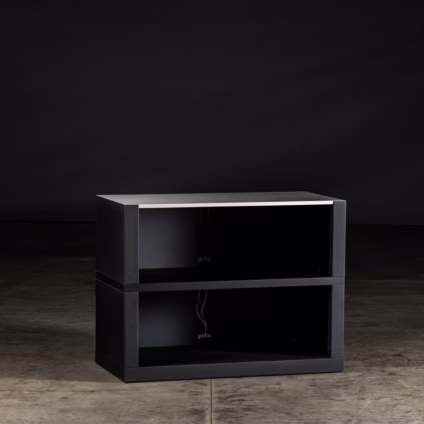 element open storage cabinet